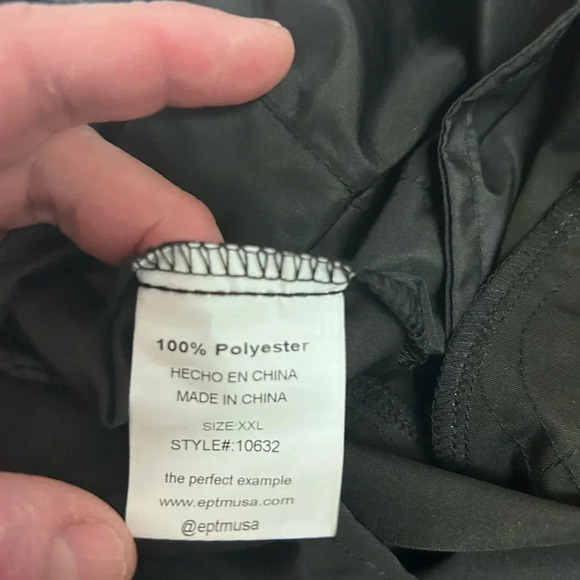 ♠️”EPTM.” NWT Black Cargo Pants w/ Drawstring & Multiple Pockets Size 2XL/38♠️ - Picture 12 of 17